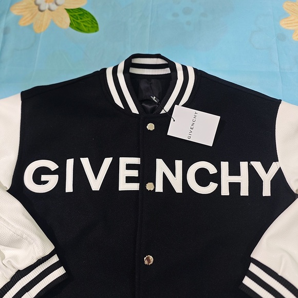 Givenchy Wool and Leather Bomb Jacket - Picture 4 of 10